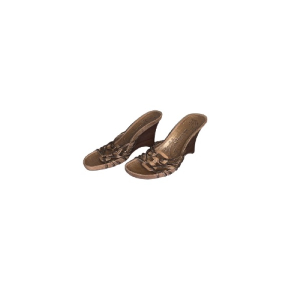 Kenneth Cole "Limber” Tan Leather Wedges - Women’s Size 9.5